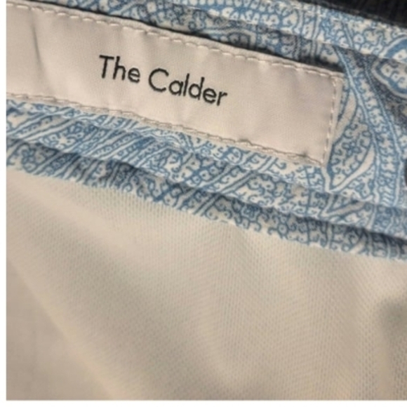 Onia Men's Size 38 Light Blue Paisley Swim Suit - Picture 7 of 15